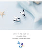 Modian Elegant Fox Tail Hoop Earrings For Women Real 925 Sterling Silver Mermaid Jewelry Female Charm Earring