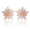 Winter Snowflake Earrings with Dazzling Crystal Cubic Zirconia 3 Metal Colors Delicate Earrings for Women Jewelry - Image 7