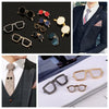 Alloy Enamel Oil Glasses Sunglasses Pins Brooches Men's Suit Dress Shirt Collar Clothing Simple Accessories Decoration - Image 5