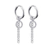 1 Pair Stainless Steel Stud Earrings for Men/Women Cross Pendant Long Tassel Unisex Hoop Earrings Punk Gothic Metal Jewelry - Image 8