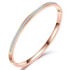 Jewelry Bangle Bracelets With Two Line Crystal Rhinestone Pave Stainless Steel Opening Bangle For Women Accessories - Image 11