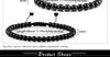 Black Bead Bracelet with 4 mm 6 mm or 8 mm Beads and Adjustable Fit - Image 29