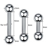 Stainless Steel Cartilage Barbell Earrings in Multiple Finishes - Image 2