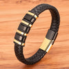 Braided Wrap Rope Black Leather Bracelets For Men Simple Stainless Steel Charm Vintage Bangles Jewelry Gift - Image 10