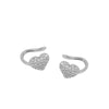 Crmya Gold Silver Filled Heart Hoop Earrings CZ Zircon Long Chain Stud Earings For Women Girls Jewelry - Image 43