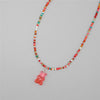 Gummy Bear Pendant Choker with Multicolor Resin Beads - Image 12