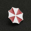Biohazard Brooch Pin Alice Umbrella Corporation Red White Enamel Logo Amulet Badge Movie Game Jewelry Men Women - Image 2