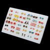 18/36/100Pairs Women Star Moon Small Plastic Stud Earrings Set Girl Children Cartoon Geometric Party Birthday Christmas Jewelry - Image 9