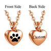Stainless Steel Small Heart With Pets Paw Urn Necklace Charms for Memorial Ashes Jewelry Keepsake Pendant - Image 5