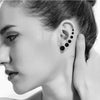 Round Black or Silver Stainless Steel Stud Earrings in 3 mm to 8 mm Sizes - Image 10
