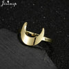 Stainless Steel Rings for Women Vintage Geometric Round Opening Adjustable Ring Stackable Midi Ringen Jewelry - Image 13