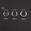 Stainless Steel Hoop Earrings with 3 mm to 5 mm Bands in Multiple Sizes - Image 3