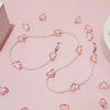 Love Heart Pink Crystal Sunglasses Chain Romantic Transparent Bead Chain For Glasses Women Necklace Lanyard Jewelry - Image 4