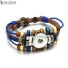 7 Colors Strand Adjustable Interchangeable 190 Leather Bangle Fit 12mm 18mm Snap Button Bracelet Charm Jewelry Women Men - Image 6