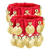 1 Pair Belly Dance Wrist Ankle Cuffs Bracelet Chiffon Gold Coin Costume Accessory Valentine's Day Gift Jewelry Women Girl - Image 10