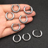 Stainless Steel Hoop Earrings with 3 mm to 5 mm Bands in Multiple Sizes - Image 34