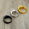 Valily 10MM Simple Signet Ring Stainless Steel Chunky Jewelry - Image 4