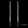 Long Tassel Drop Earrings for Women Silver Color Rhinestone Crystal Hanging Dangle Earring Bridal Wedding Jewelry - Image 48