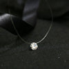 Sumeng Personality Square Imitation Pearl Crystal Zircon Necklace Invisible Transparent Fishing Line Necklace Women - Image 3