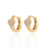 Crmya Gold Silver Filled Heart Hoop Earrings CZ Zircon Long Chain Stud Earings For Women Girls Jewelry - Image 21