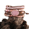 Multi-Strand Beaded Wrap Bracelet in Mixed Colors - Image 1