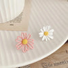 Daisy Flower Earrings Asymmetrical Korean Jewelry Cute Flower Small Stud Earrings For Women Sweet Earring - Image 11