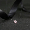 Sumeng Personality Square Imitation Pearl Crystal Zircon Necklace Invisible Transparent Fishing Line Necklace Women - Image 6