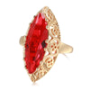 Rose Gold Ethnic Bride Wedding Ring Vintage Jewelry Daily Unique Hollow Green Zircon Women Rings - Image 8