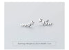Modian New Charm Starry Stars Clear CZ Stud Earrings for Women Wedding 925 Sterling Silver Statement Jewelry Brincos