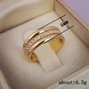 Micro Pave Cubic Zirconia Band Ring in Gold-Tone Silver-Tone and Rose Gold-Tone - Image 4