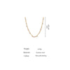 316L Stainless Steel Chain Necklace Pearl Cubic Zirconia Collar for Women Jewelry Wedding Gift - Image 5