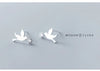 Modian Cute Animal Cute Birds Stud Earrings for Women And Grils 925 Sterling Silver Clear CZ Jewelry 2020 New Oorbellen Earring