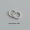 Minimalist Circle Hoop Earrings in 8 mm to 14 mm Sizes - Image 8