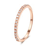 Delicate Micro Pave Zircon Rings For Women Chic Crystal Daily Dating Women's Stackable Tiny Ring Jewelry - Image 8