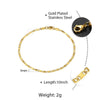 Minimalist Metal Anklets Women Gold Color Stainless Steel Figaro Rope Curb Link Leg Chain Basic Chic Lady Girl Jewelry 10inch - Image 10