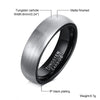 Basic 6mm Men Wedding Tungsten Carbide Ring, Matte Finished Minimalist Finger Bands Jewelry,Comfort Fit US Size - Image 5