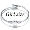 Cute Kids Initial Alphabet Letter Bracelet Bangle Stainless Steel Children Jewelry Cuff Heart Charm Bangles Little Girl Gift - Image 22