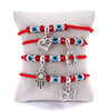 Lucky Eye Blue Evil Eye Charms Bracelet Red String Thread Rope Couple Friendship Bracelet Women Men Handmade Jewelry Gift - Image 1