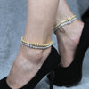 Silver Color Sparking CZ Charm Anklet Round Zircon 5MM Tennis Chain Anklets Ice Out Bling CZ Hip Hop Women Jewelry - Image 3