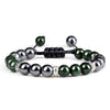 Hematite and Stone Bead Stretch Bracelet with 8 mm Beads in Multiple Colors - Image 16
