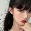Silver Color Geometric Square Color Big Hoop Earring Buckle for Women HipHop Punk Chic Fashoin Jewelry Accessories - Image 3