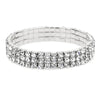 Silver Color Stretchy 1/2/3/4/5 Rows Bracelet Anklet Ankle chain Rhinestones Foot Jewelry Crystal Bracelet - Image 9