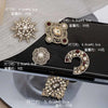 British Vintage Baroque Design Brooch Pins Rhinestone Pearl Flower Brooch Coat Cuff Accessories for Women - Image 2