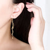 Silver Spiral Wave Long Tassel Chain Ball Drop Earrings Women Banquet Party Jewelry Eardrop - Image 6
