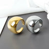 Silver Simple Design Chain Twist Rings Ball Retro Distressed Opening Handmade Ring Jewelry - Image 3