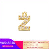 7x8mm Brass Cubic Zirconia Crystal 26 Letter Charms Pendants for Women Necklace Earring Jewelry Accessories Model - Image 4