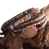 Multi-Strand Beaded Wrap Bracelet in Mixed Colors - Image 11