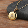 26 Letters Pendant Necklace For Woman Girls Cute Copper Zircon Round Necklace Party Wedding Jewelry Gift - Image 6