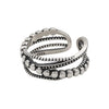 Vintage Punk Silver Rings Simple Twist Weaving Multilayer Geometric Party Jewelry Gifts for Women - Image 5