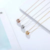 Three-Circle Pendant Necklace with Stone Accents in Multiple Finishes - Image 2